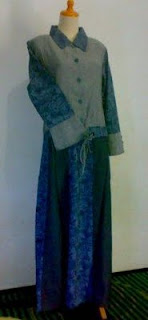 gamis denim model gamis