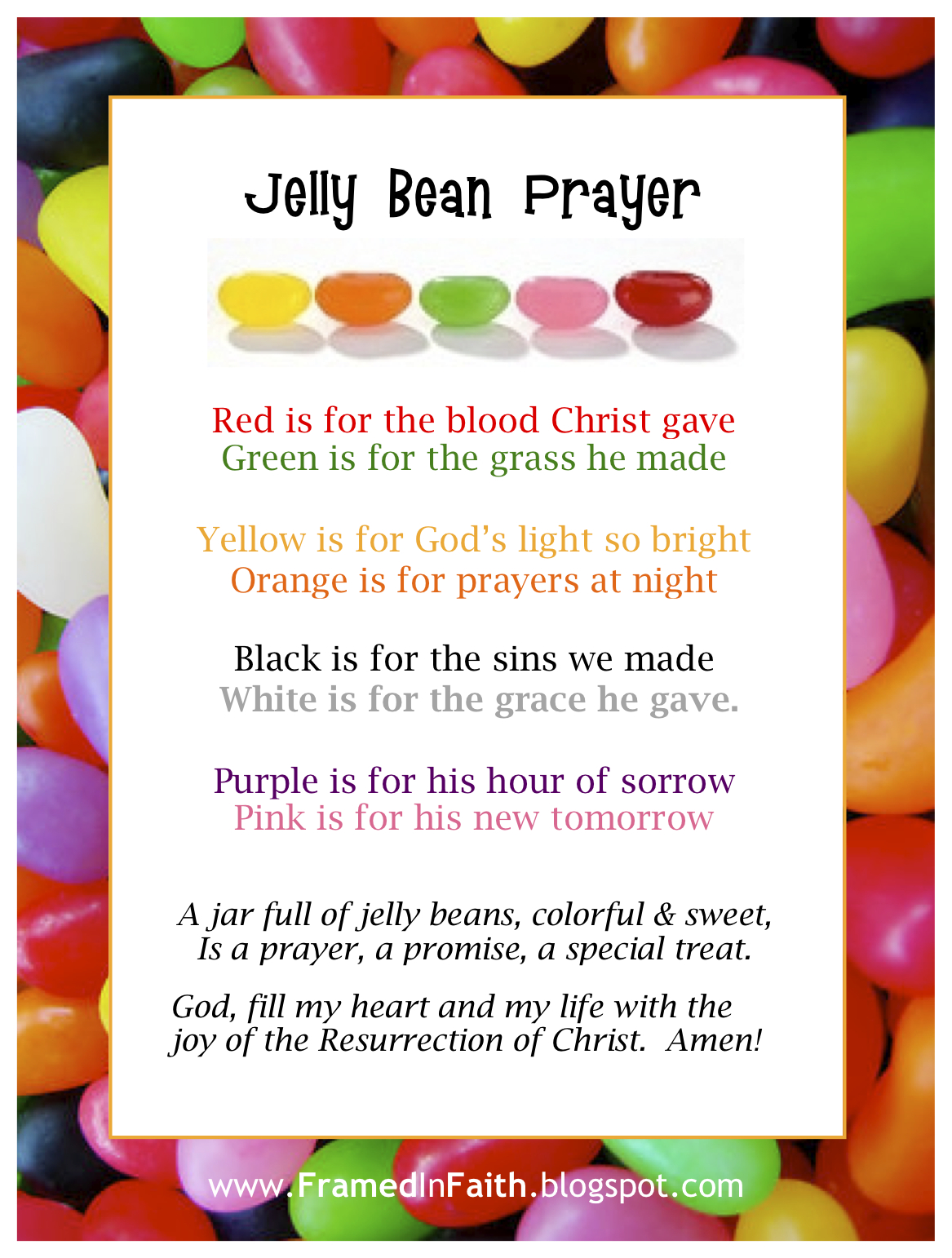 Framed in Faith Jelly Beans & Jesus