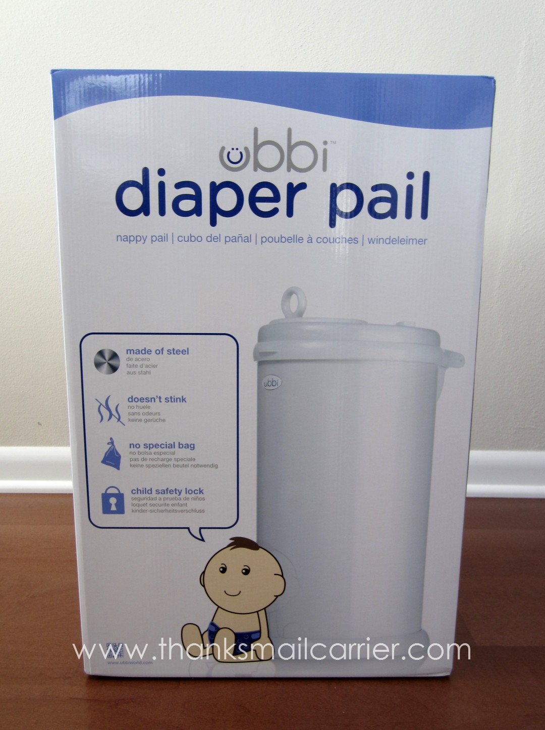 Thanks, Mail Carrier Ubbi Diaper Pail {Review & Giveaway}