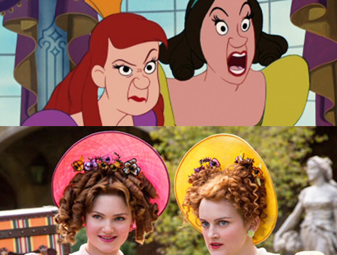 Comparación de las hermanastras de Cenicienta, Anastasia y Drisella, en las versiones cinematográficas de Disney de 1950 y 2015 - Cine de Escritor