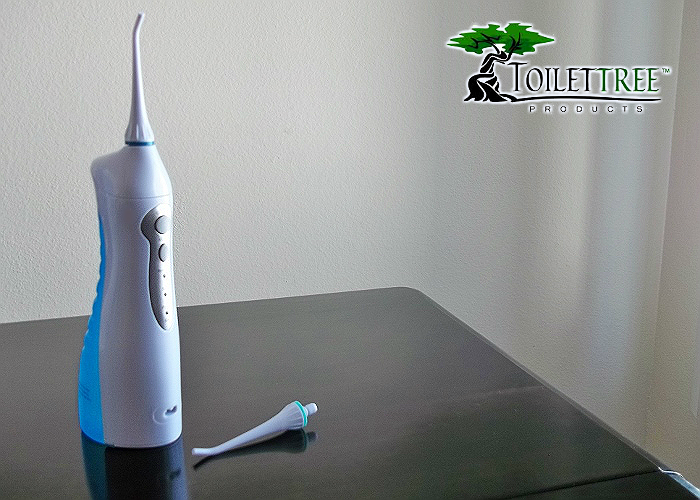 Toilet Tree Oral Irrigator for at home water-flossing.