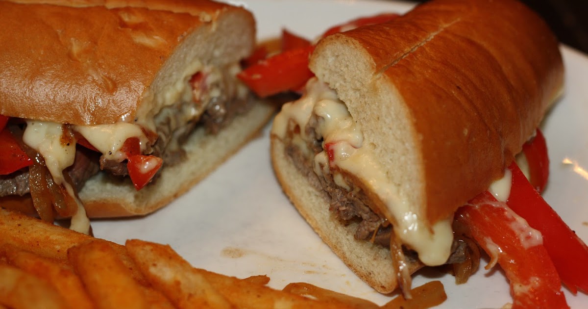 what's for dinner? cheesesteaks with peppers... 25 minutes