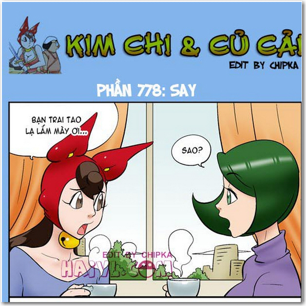 Kim Chi va Cu Cai phan 778 - Say. Các bạn đang xem truyện tranh 18+ Kim Chi và Củ Cải phần 778 - Say tại góc thư giản