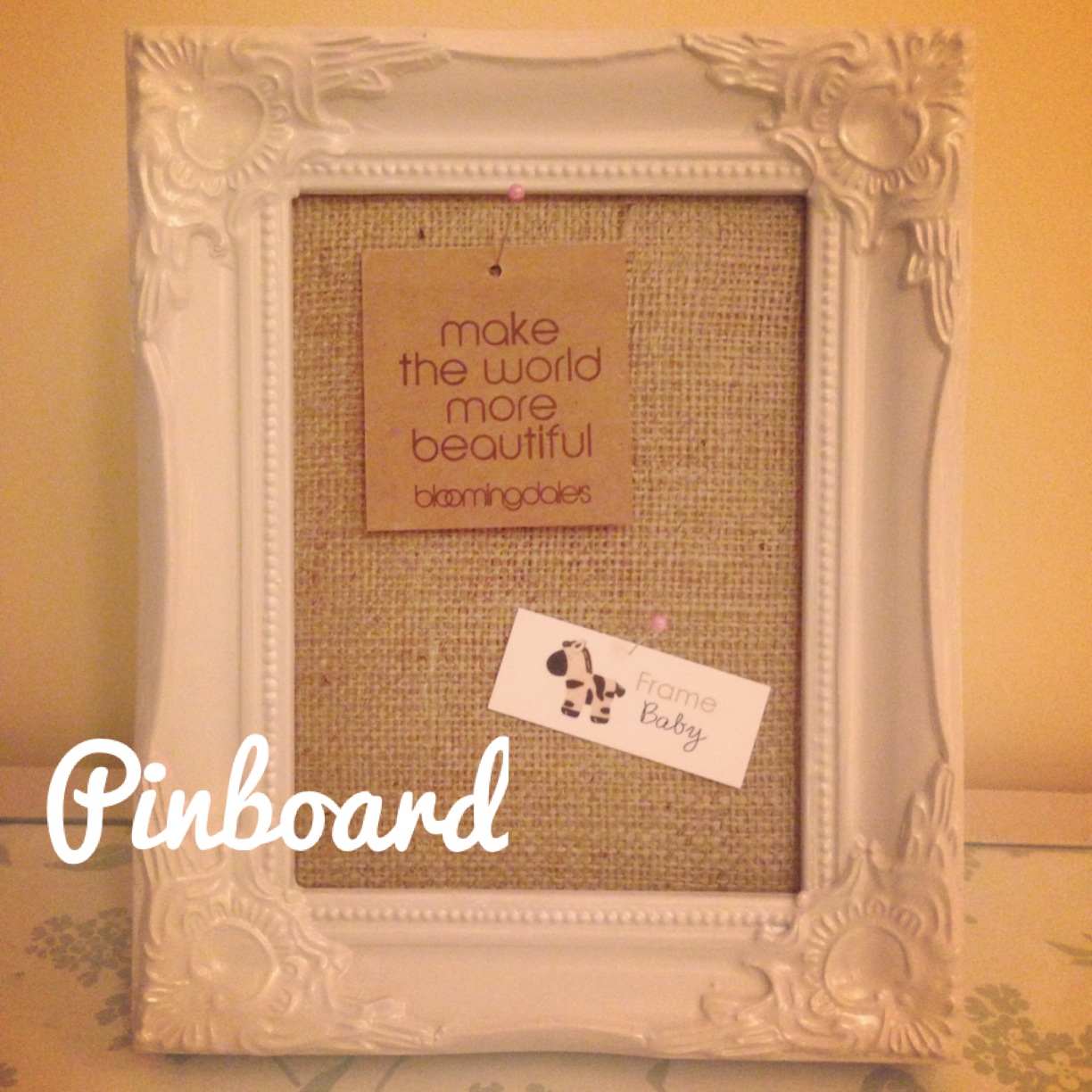 Spotted Rose Homemade Pretty Pinboard