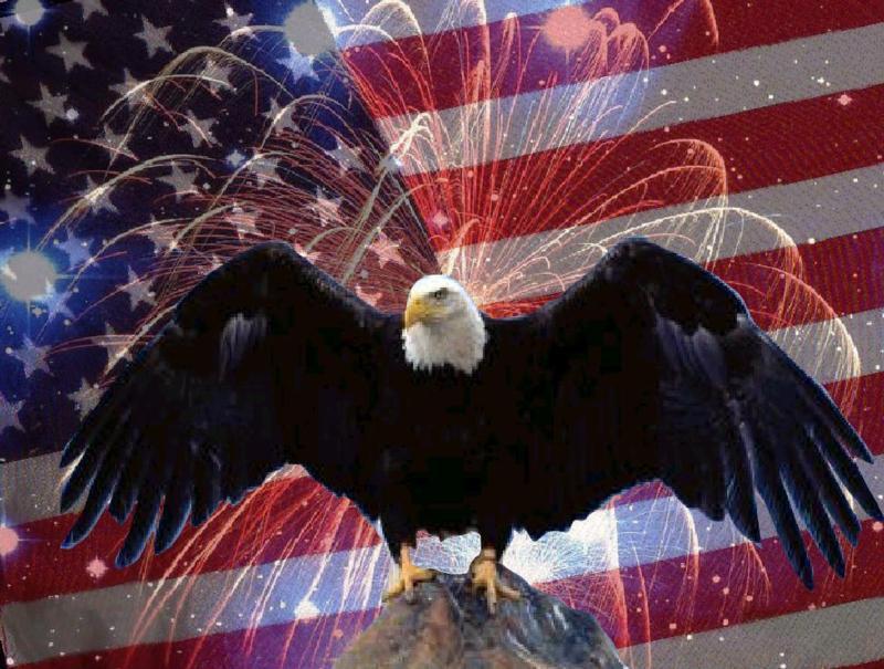 ... could be more patriotic is if it had an eagle screech every 5 seconds