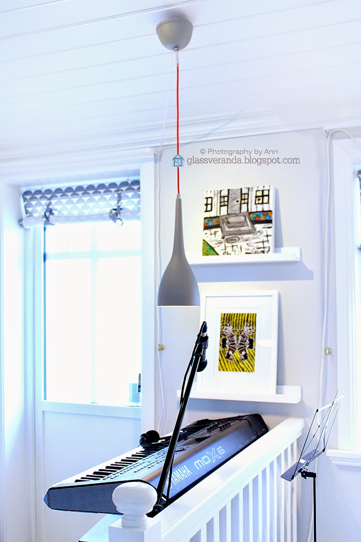 Glassveranda: lampe med "attitude"!
