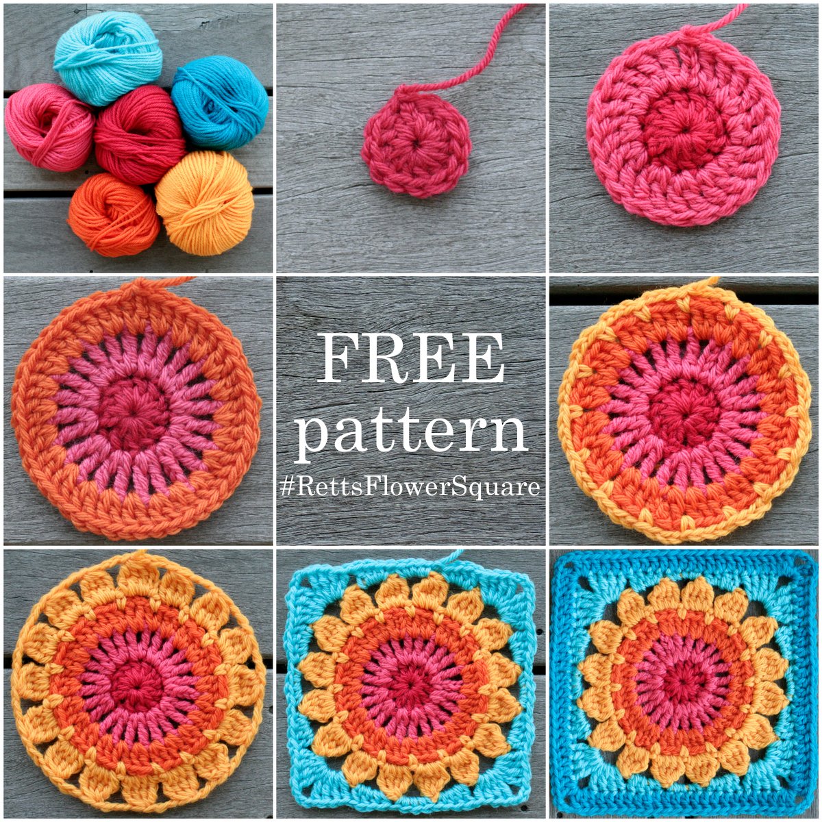 Rett's Flower Square Pattern