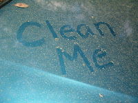 Coche sucio: lávame coche sucio lavame