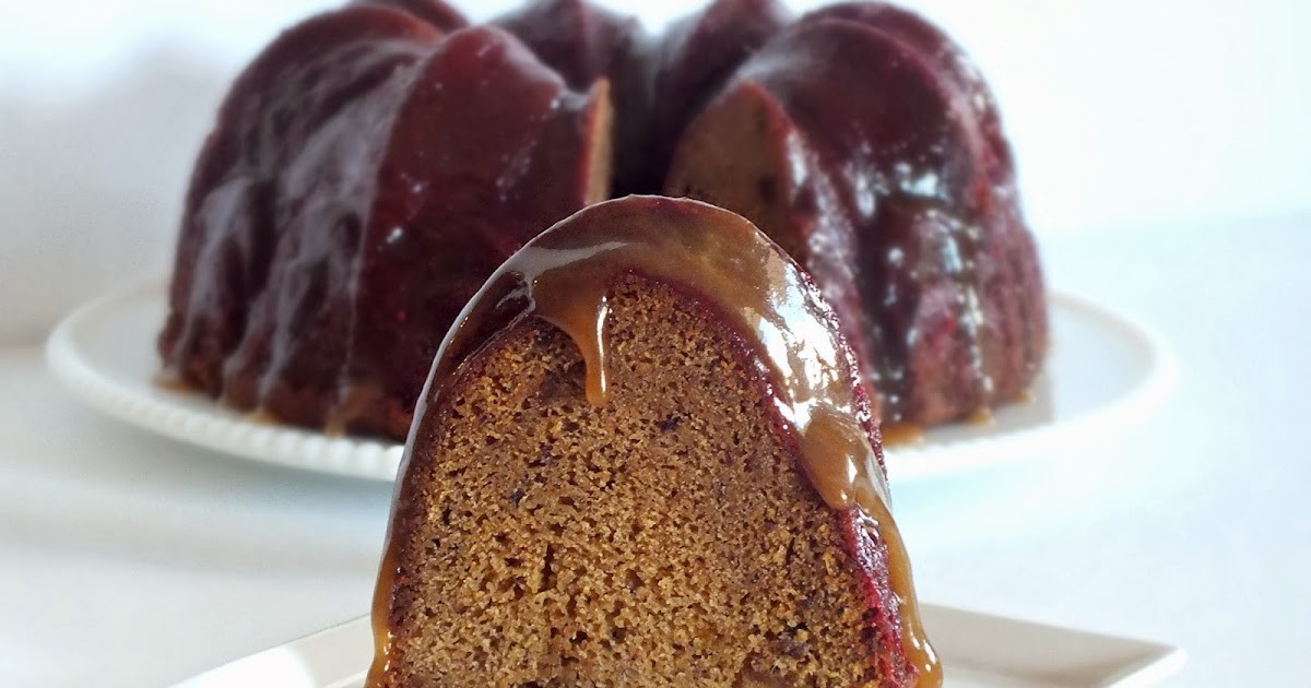 All That's Left Are The Crumbs Sticky Toffee Bundt Cake with Cranberry