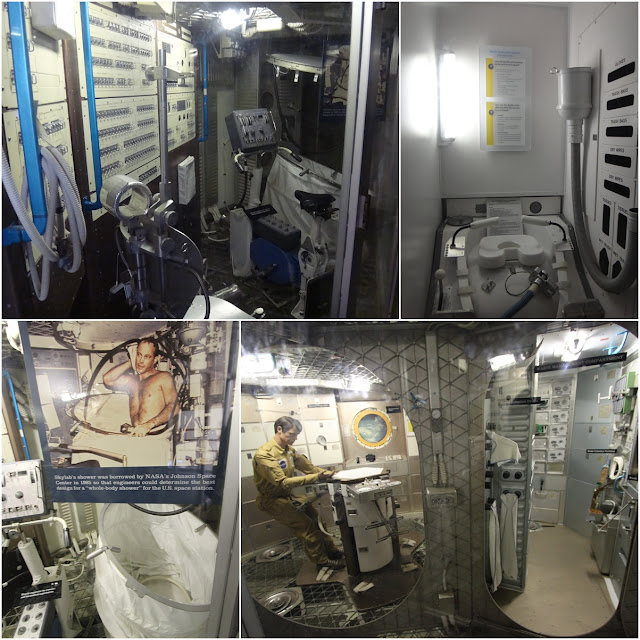 Observing the life as an astronaut in the skylab station on the space at Space and Air Museum in Washington DC, USA Observing the life as an astronaut in the skylab station on the space at Space and Air Museum in Washington DC, USA