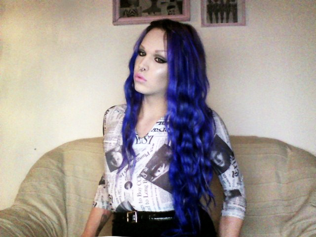 Blue and Purple Mermaid Hair Celebrities - wide 5