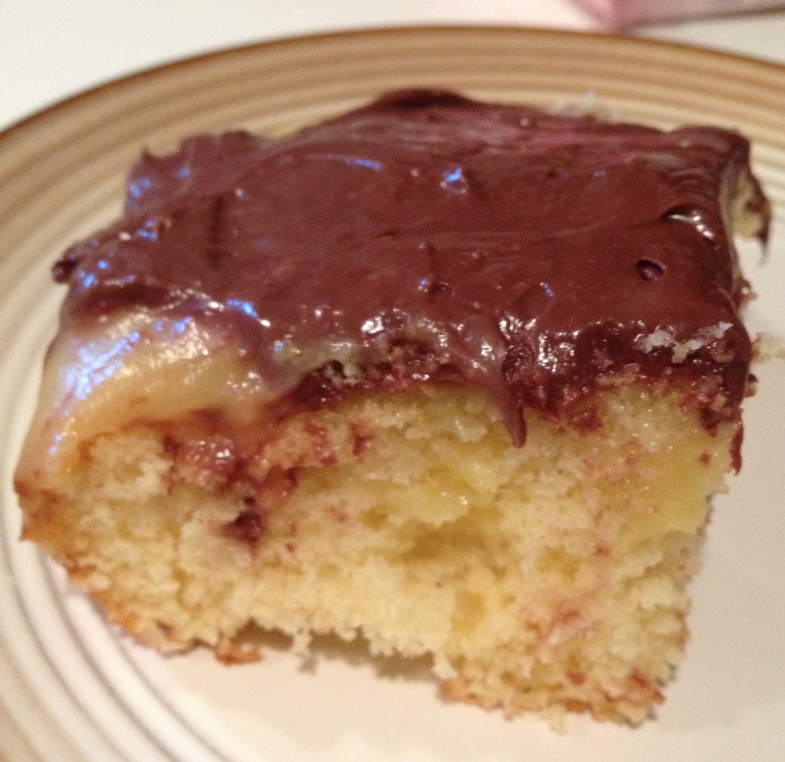 Poke Cake Boston Cream Pie Poke Cake Boston Cream Pie