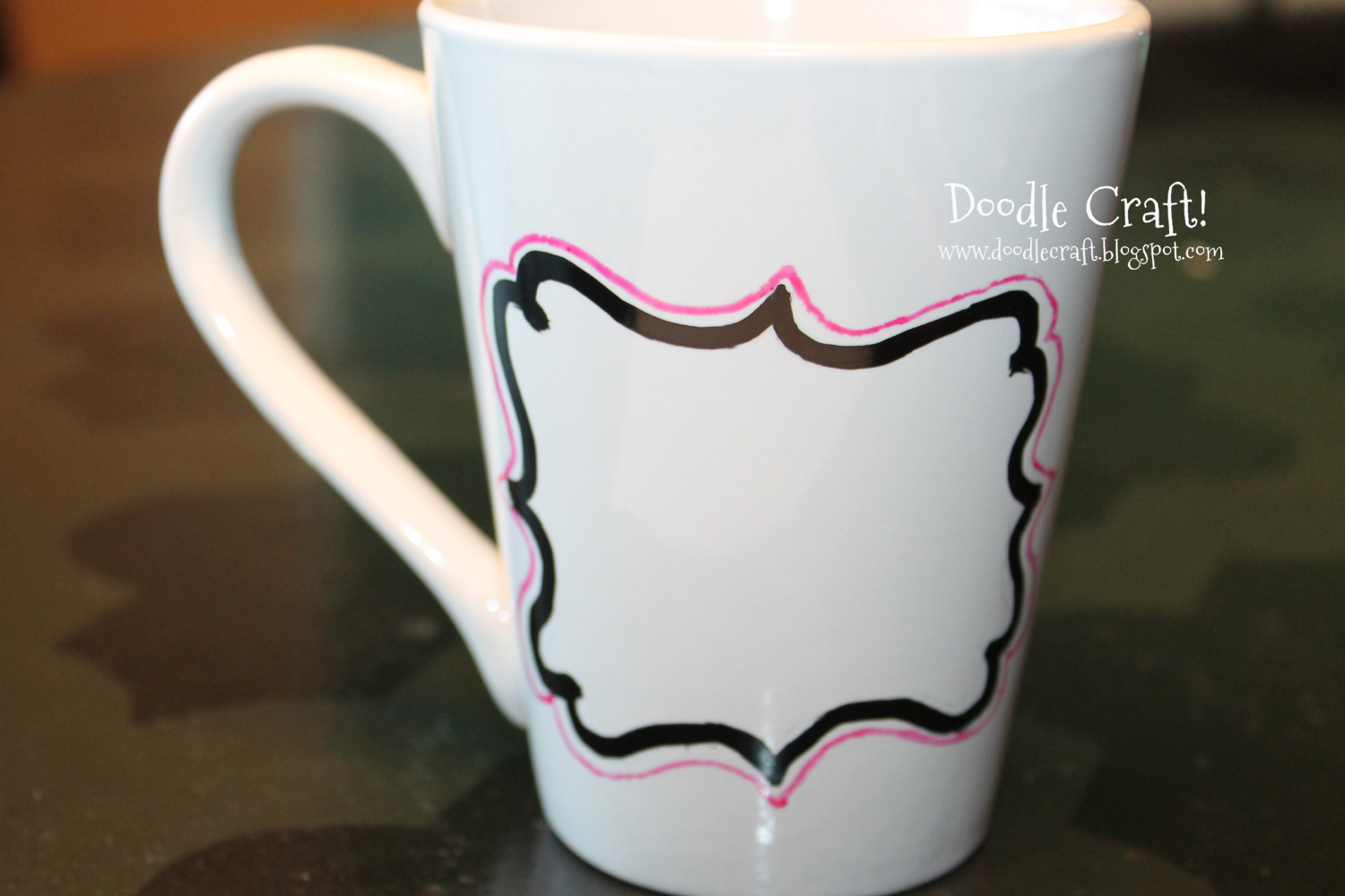 Doodlecraft Customize your Mug with Glass Paint Markers!
