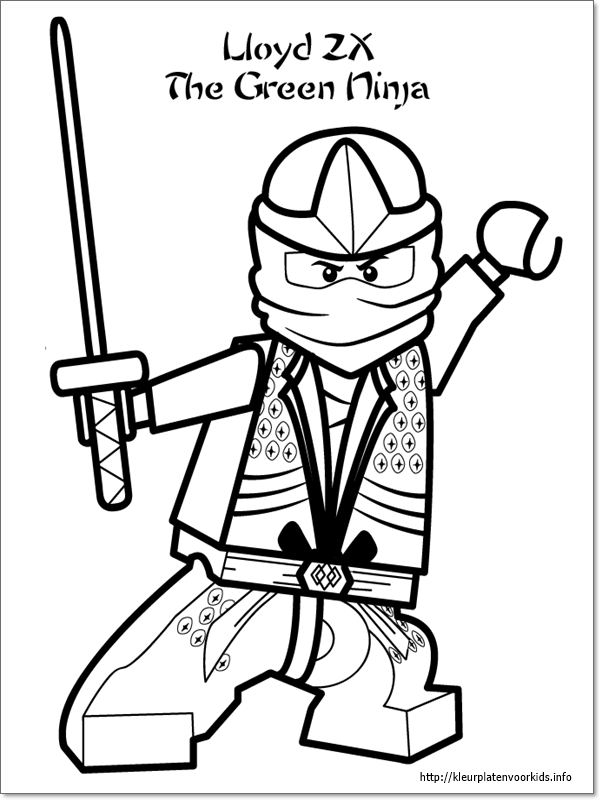 Ausmalbilder Ninjago Lloyd Zum Ausdrucken