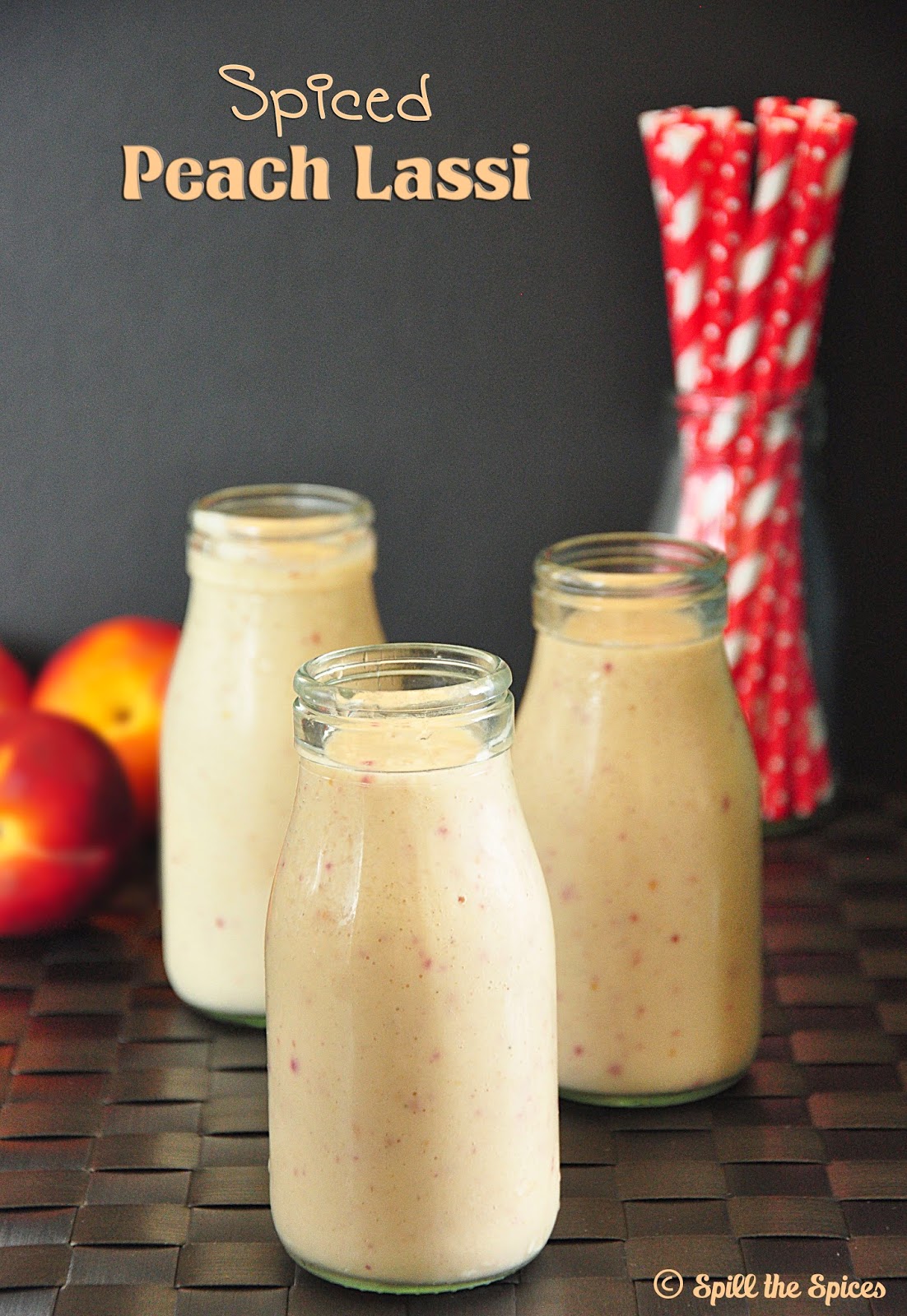 Spiced Peach Lassi | Spill the Spices