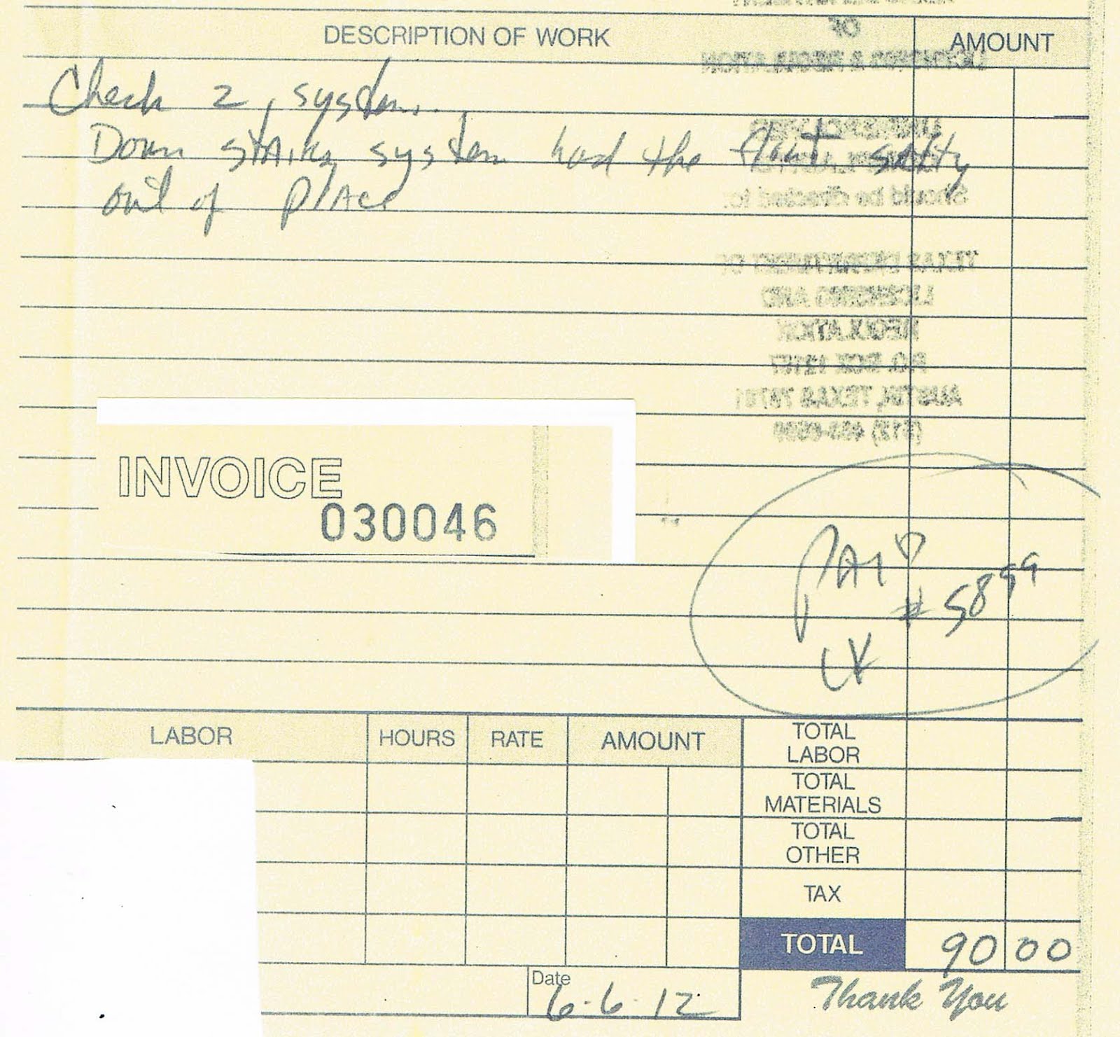 receipt air central conditioning heating receipts texas crime template organized victims vocct june cool