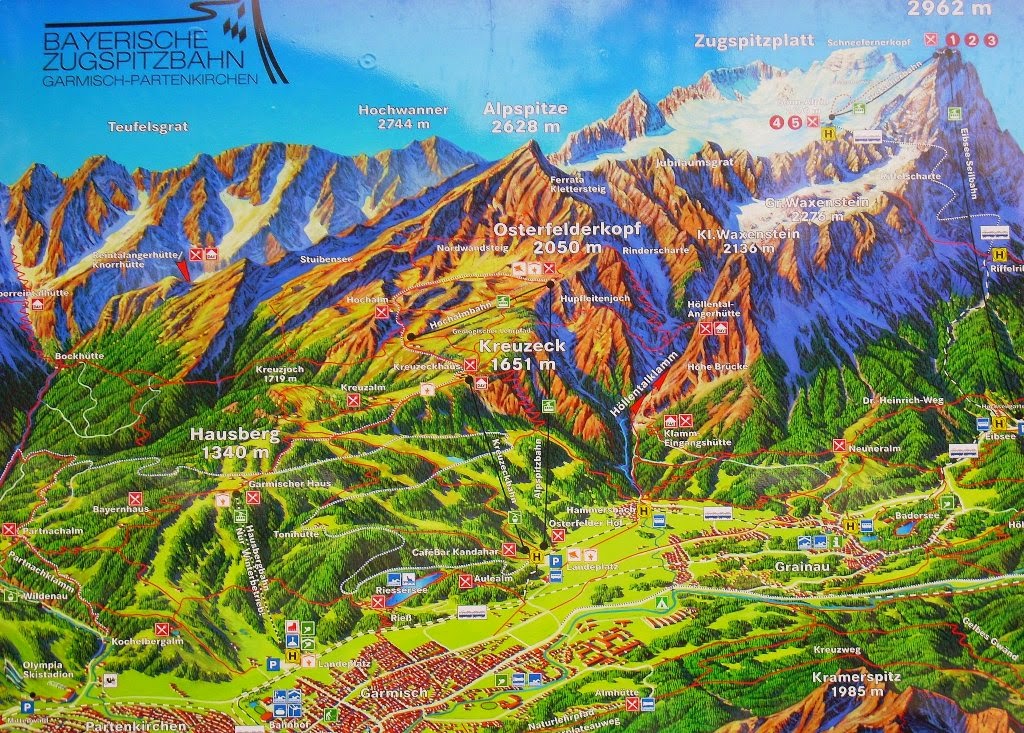 Nasza droga na Zugspitze.