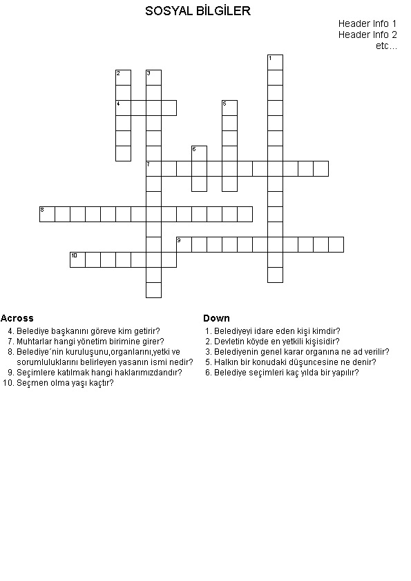 Öğretim Teknolojileri ve Materyal Tasarımı Bulmaca