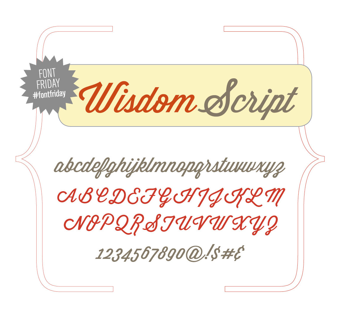 35 Font Script untuk Desain grafis - Wisdom Script Font