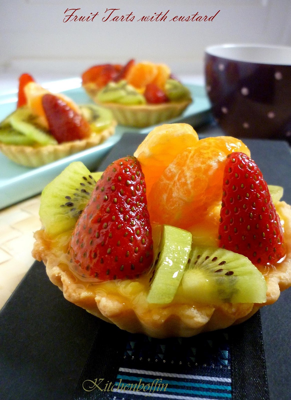 Kitchen Boffin Fruit tarts with custard filling