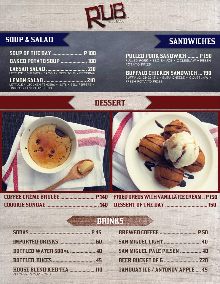 Let's Dine at RUB Ribs & BBQ Pasig Branch Times of Refreshing