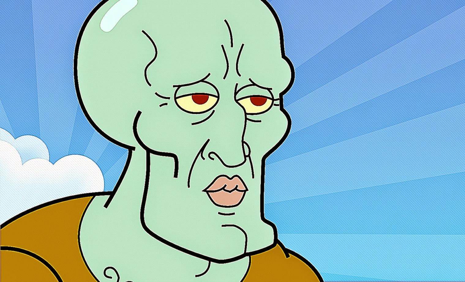 Squidward Face in Cartoons Wugange Squidward Face in Cartoons Wugange