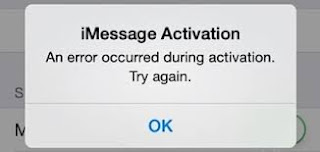 iMessage activation error fix iPhone 6 Plus