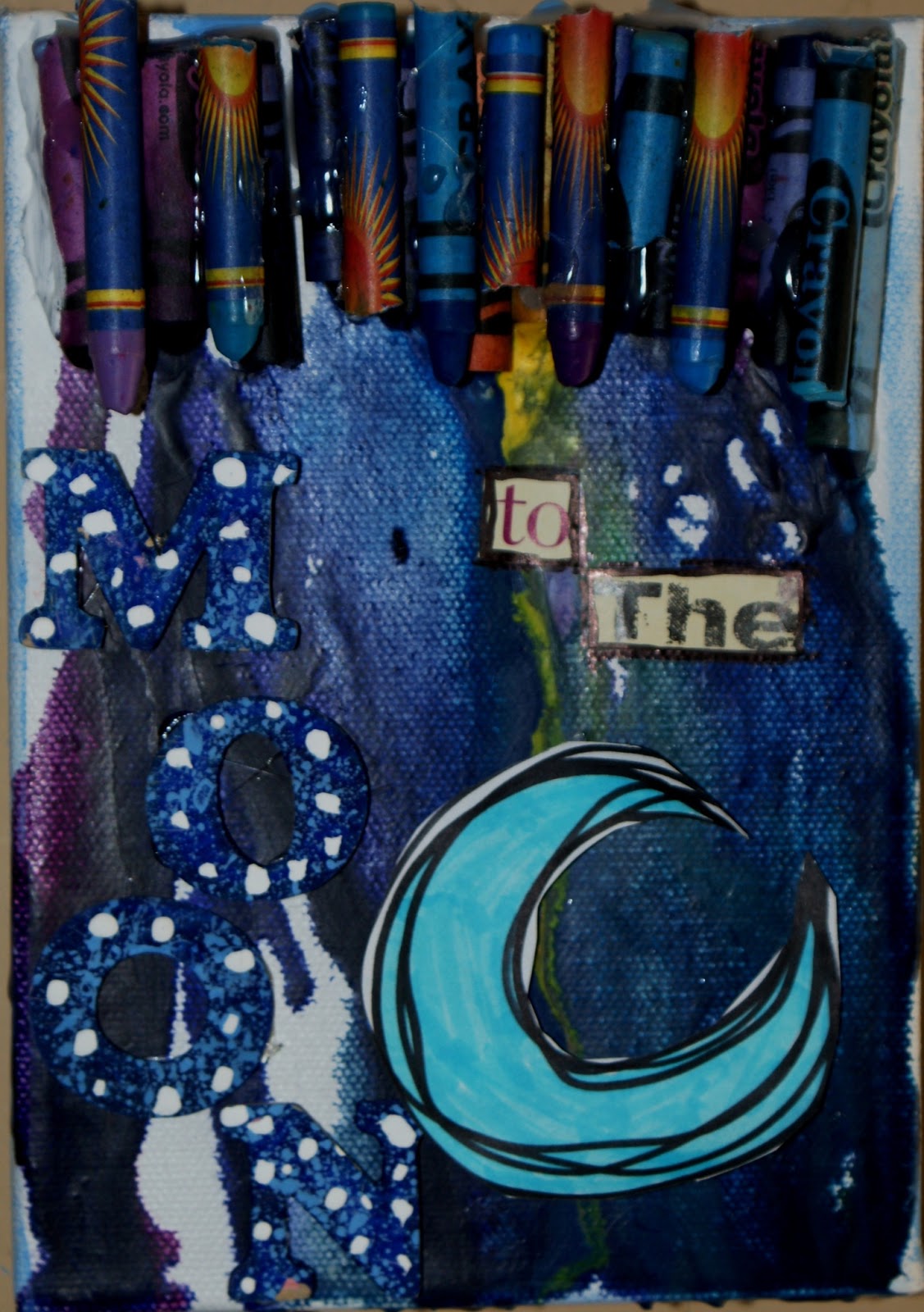 Jilliene Designing Crayon Art Canvas Instructions Learning Curve to