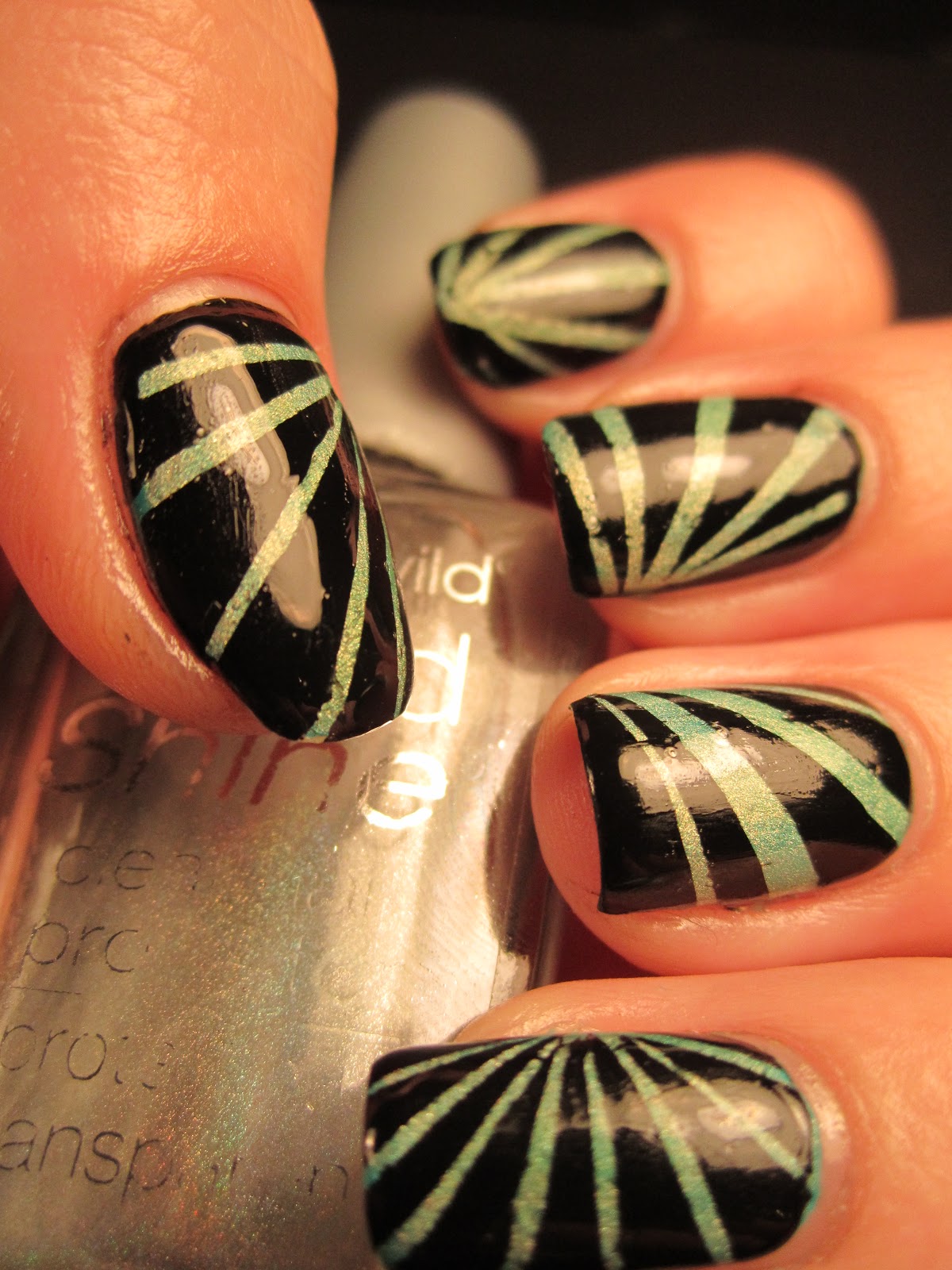 Jessica's Nail Art Tape Beams Tutorial