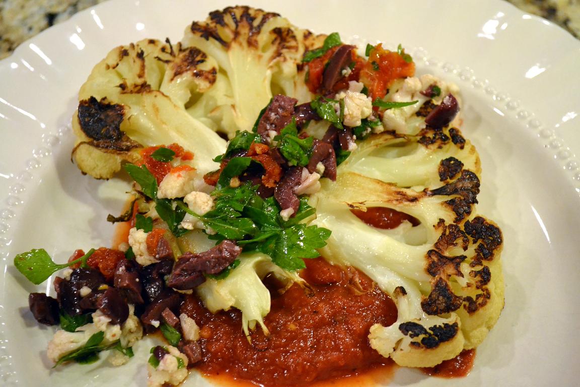 Act Fast Chef Pan Roasted Cauliflower "Steaks"