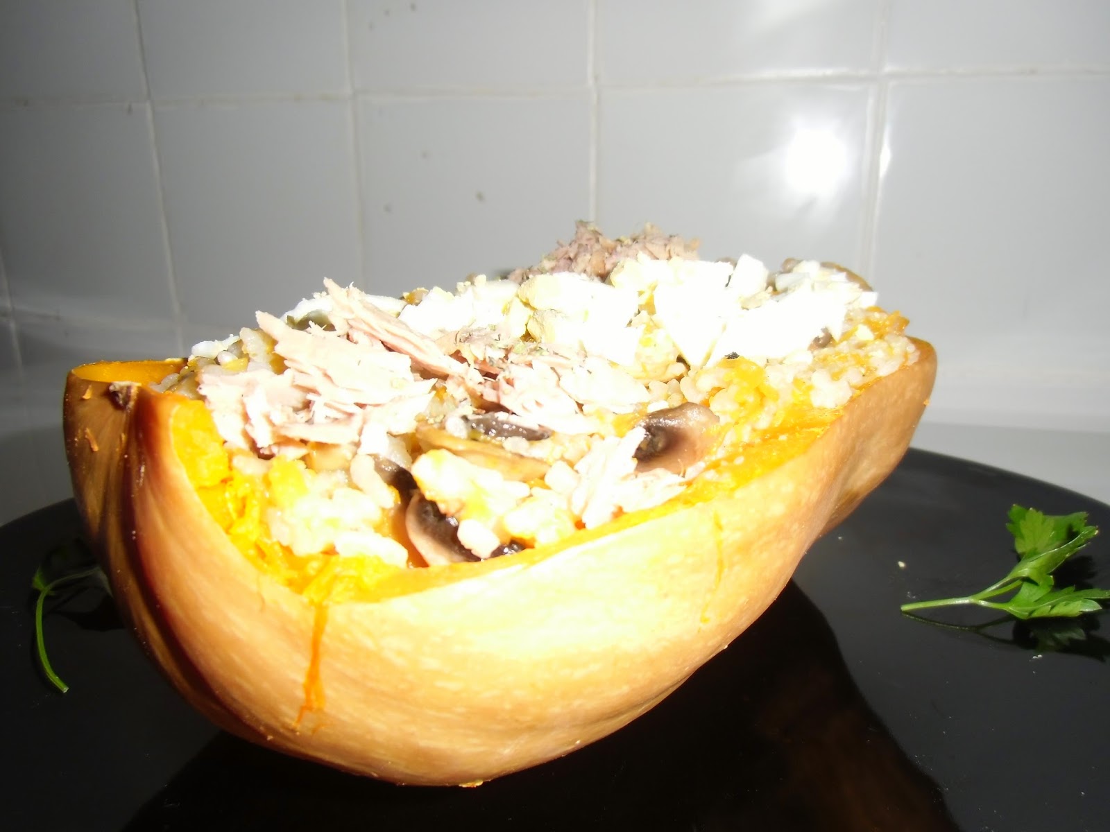 Calabaza Rellena Con Arroz
