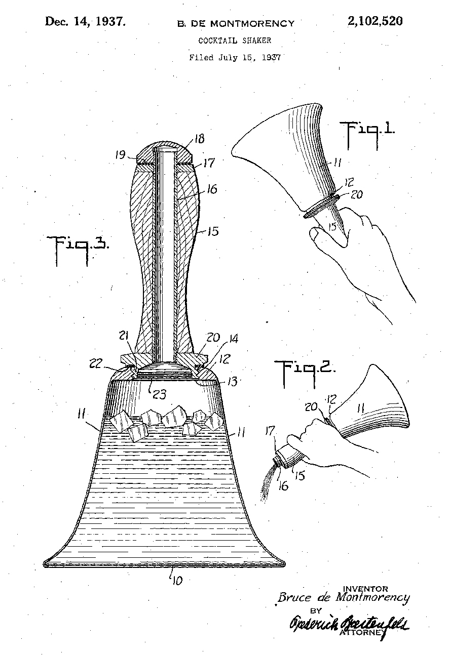 Shaken & Stirred The Town Crier Bell Cocktail Shaker