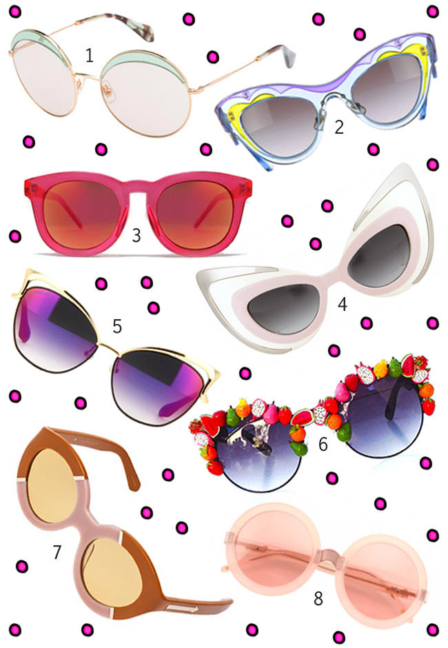 sunglasses eyewear 2015 ss karen walker wild fox dita von teese miu miu quay eye ware prada sunglasses, ss 2015, eyewear