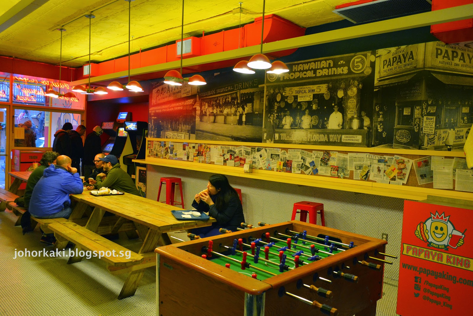 Papaya King Hotdogs in NYC New York Johor Kaki Travels for Food