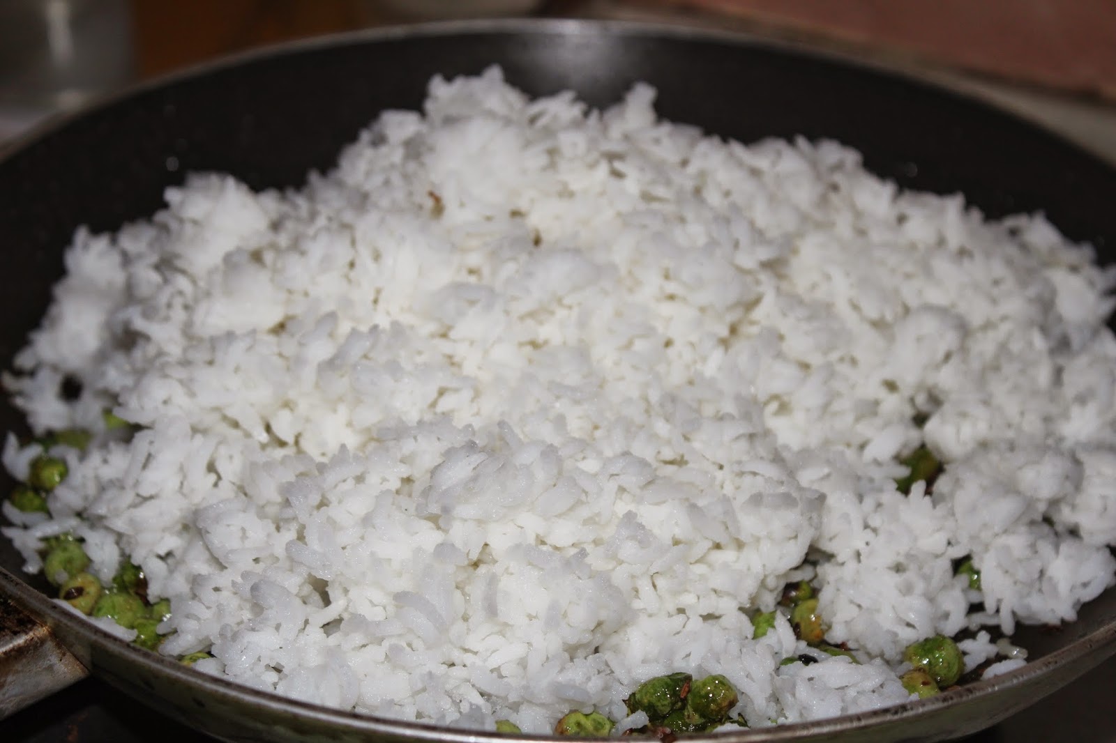 SavisPassions JEERA MATAR RICE / CUMIN PEAS RICE