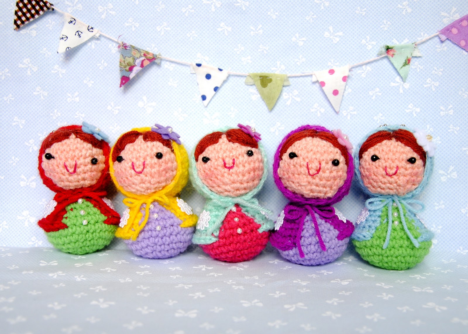 One Love Cottage 1♥cottage.Baby Matryoshka Babushka Amigurumi