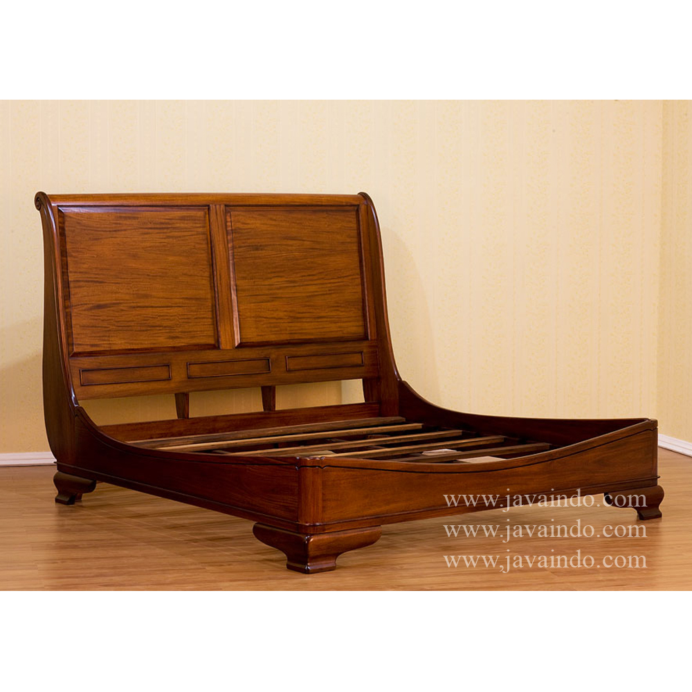 Mebel Kayu Mahoni Furniture Mahogany Wooden Bed French Reproduction