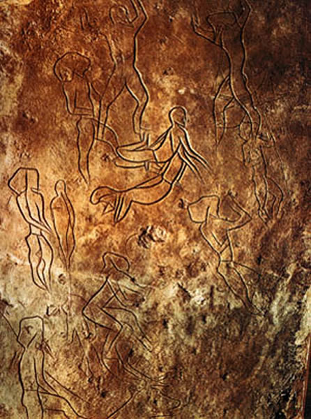 addaura洞窟壁画,Addaura Cave painting, 10000 years ago,primitive art 