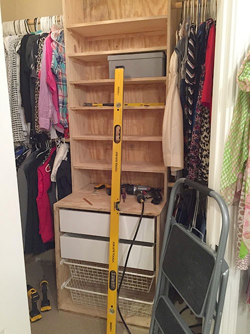The Happy Homebodies Diy Custom Closet Makeover Using Ikea Components When We Went Back To Ikea For More Drawers They Were Completely Sold Out So Lucky Me I Got Upgrade The Glass Front Ooh La