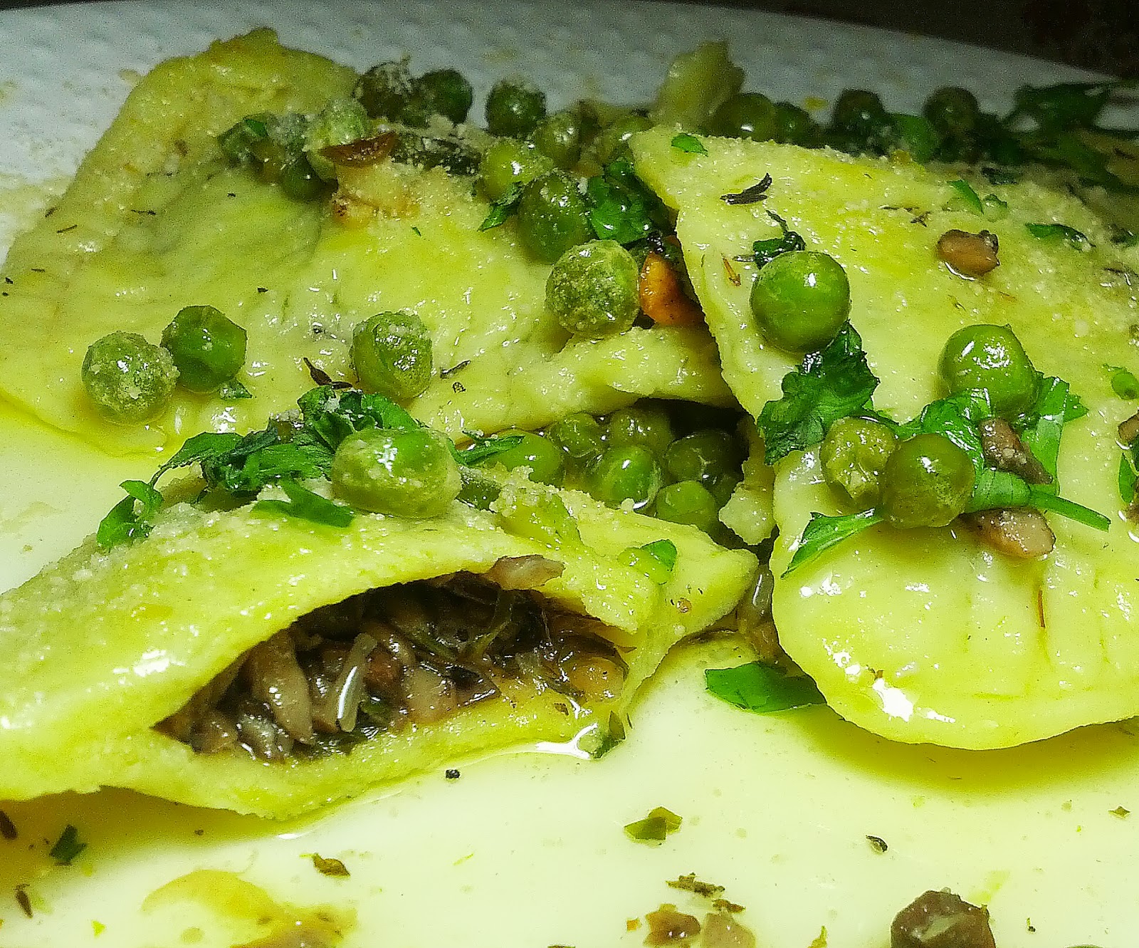The Gluten Grapple Gluten Free Dairy Free Mushroom Ravioli in a Sage