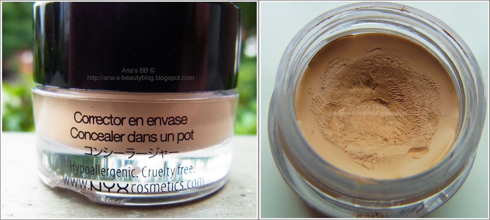 Ana's Beauty Blog Review NYX Concealer in a jar