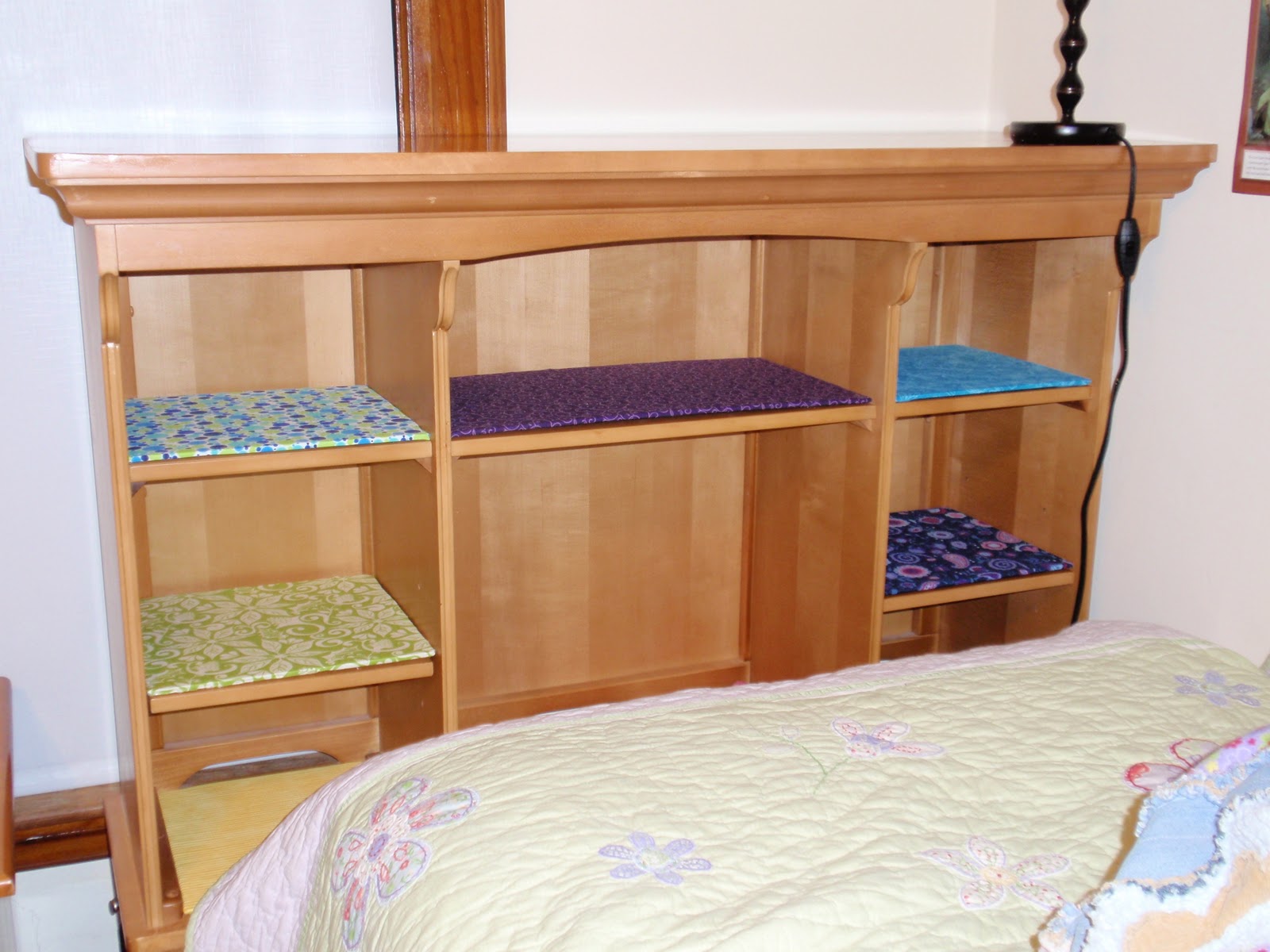 Diary of a Crafty Lady Colorful Fabric Shelf Liners