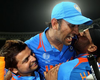 Dhoni Photos at 2011 World Cup Final, MS Dhoni World Cup Final Pics