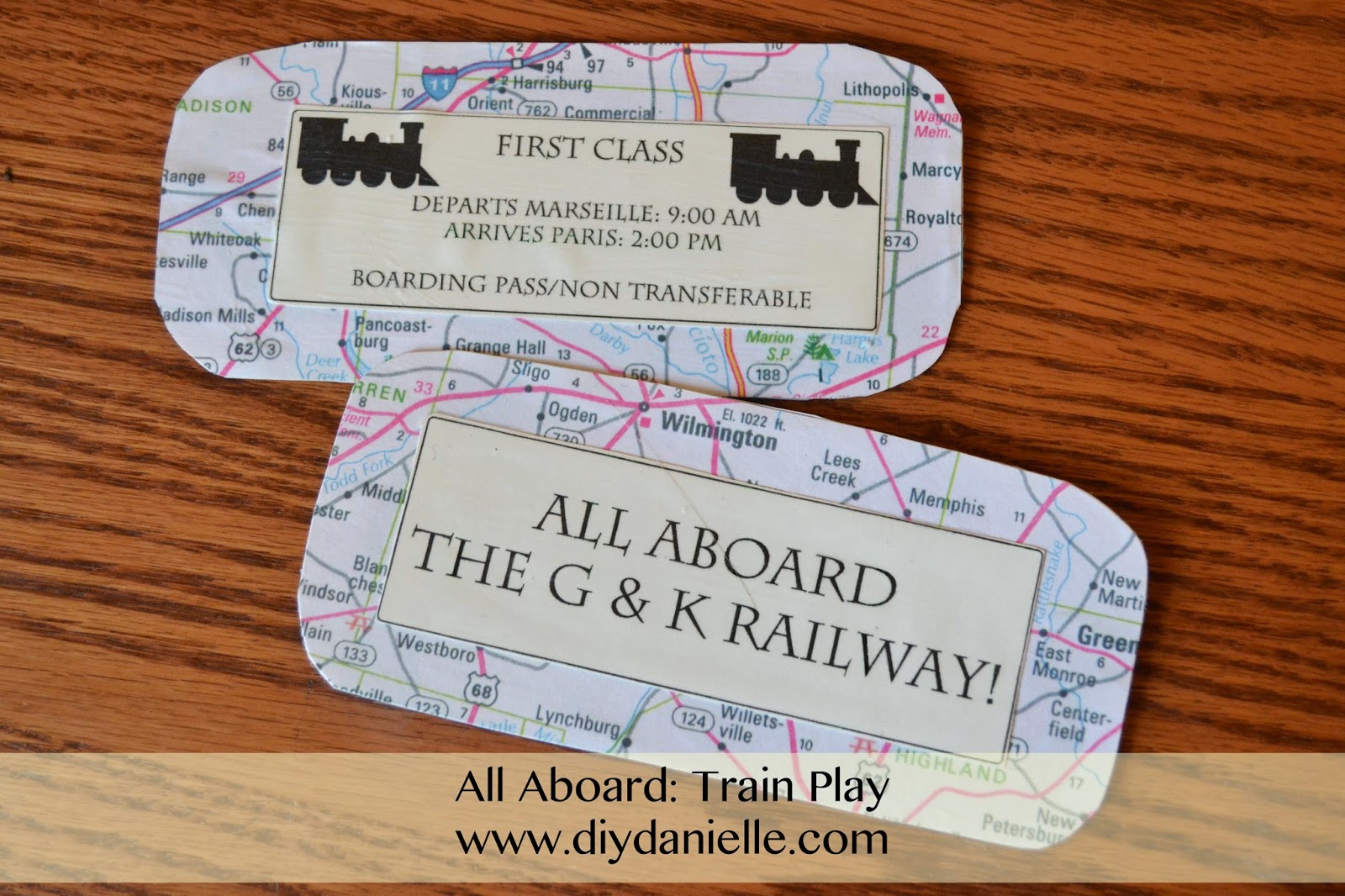 All Aboard Train Play DIY Danielle