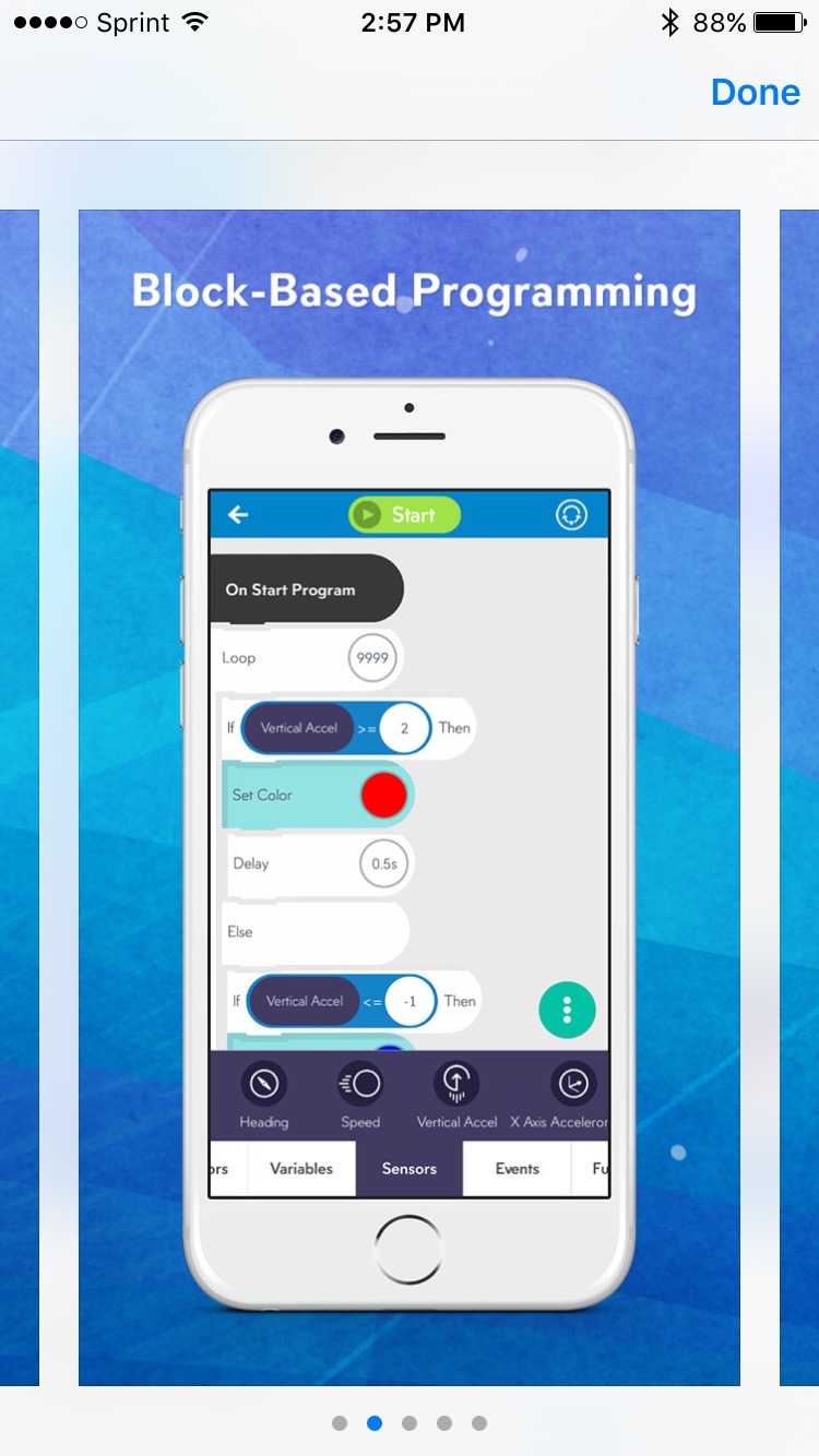 'YourKids' Teacher Sphero SPRK Lightning Lab