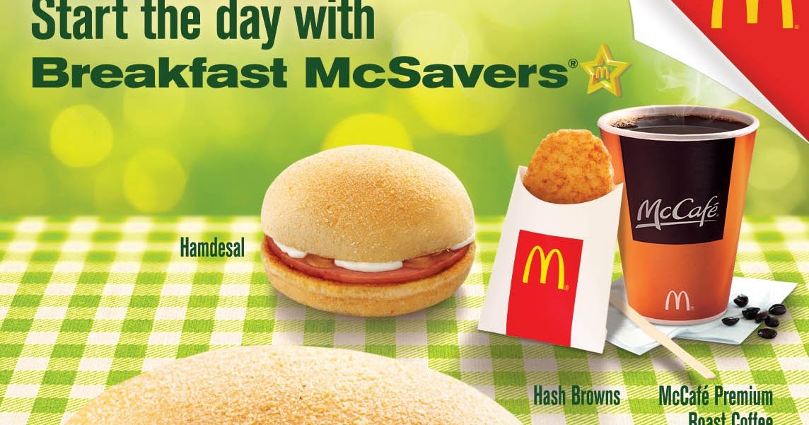 The Food Alphabet and More Start your day right with McDonald's all