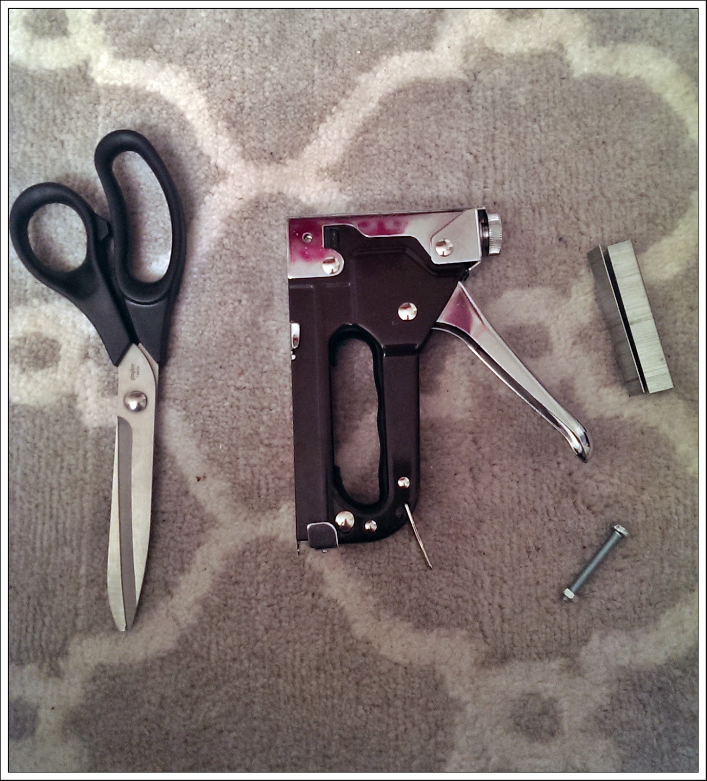 MegMade Creations How to Reupholster, Recover Ottoman, Footstool...