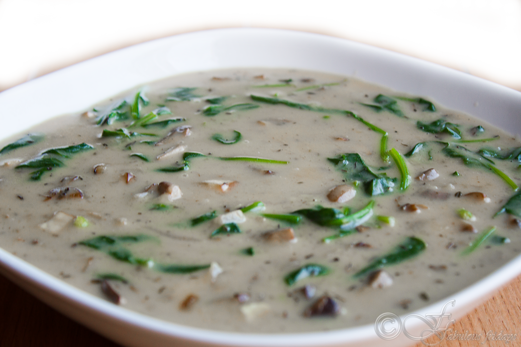 fabulous fridays SpinachMushroom cream soup
