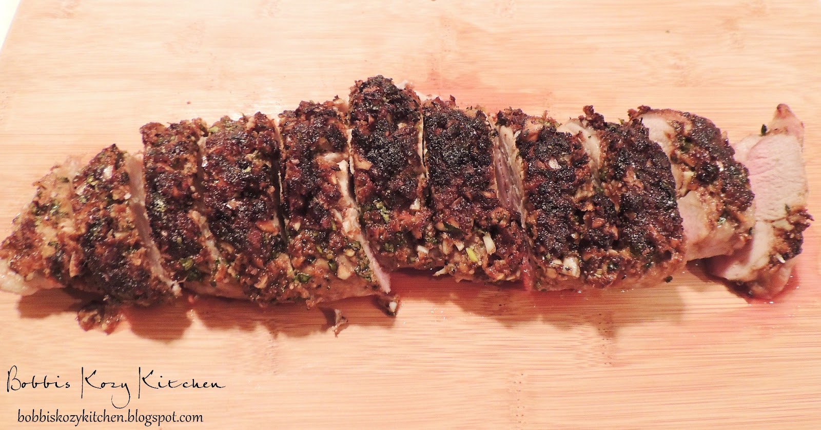 Pork Tenderloin with Garlic, Parmesan, and Balsamic Vinegar Bobbi's