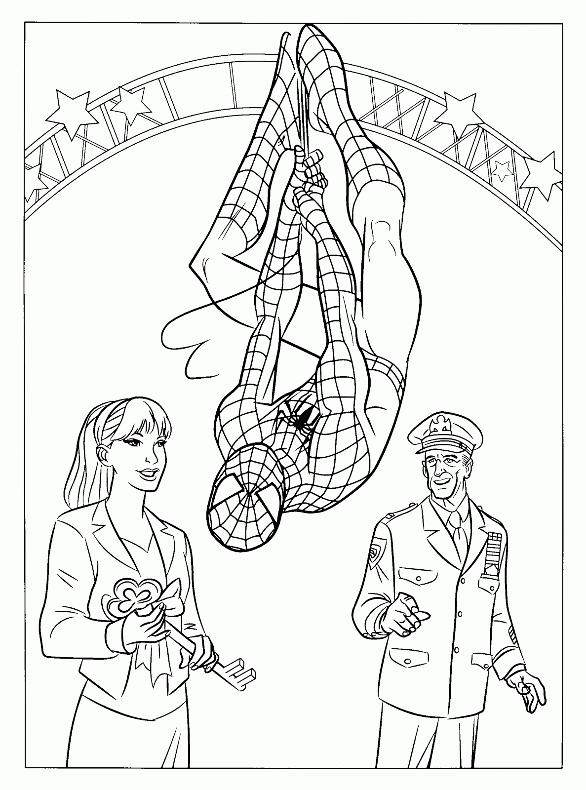 The Amazing Spiderman zum Ausmalen für Kinder
